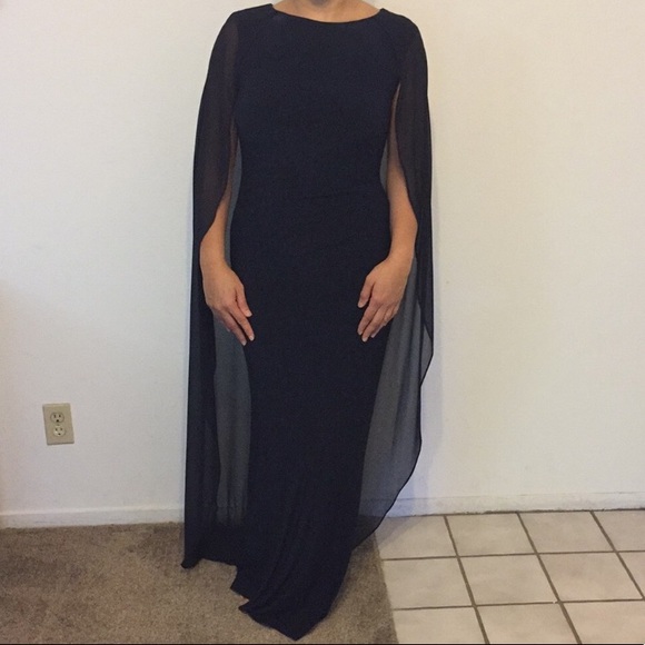 ralph lauren cape gown